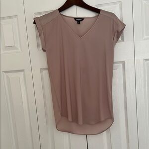 Express Pink Cap Sleeve Blouse